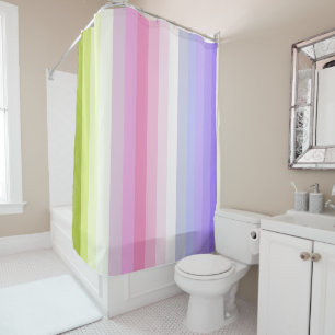 Blasser Regenbogen Stripes Bad-Dekor Duschvorhang