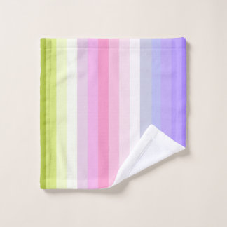 Blasser Regenbogen Stripes Bad-Dekor Waschlappen