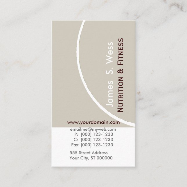 Blasses abstraktes einfaches modernes visitenkarte (Vorderseite)