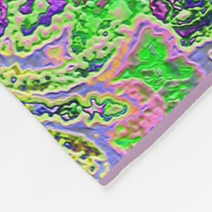 Blasses Lila Paisley Fleecedecke