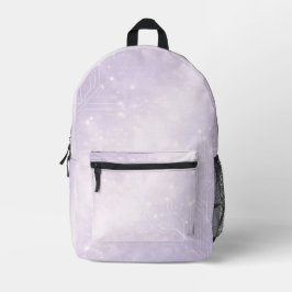 Blasses Lila und Perlgrau KI-Kunst  Bedruckter Rucksack