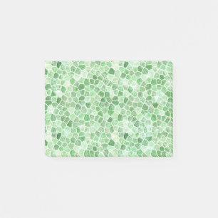 Blasses Smaragd und Pistazien-Pflaster-Patchwork Post-it Klebezettel