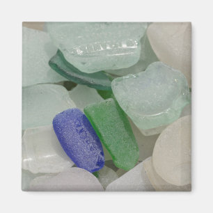 Blasses Strandglas Magnet