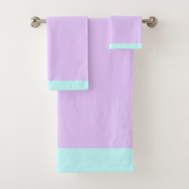 Blasses Wasser und Lavendel Badhandtuch Set (Insitu)