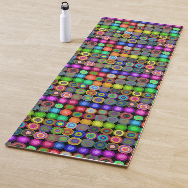 Blassfarbene Kreise Yogamatte (Beispiel)