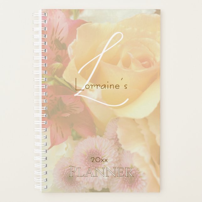 Blassgelbe Rosen Secret Gardens Planer (Vorderseite)