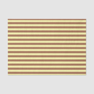 Blassgelbe und braune Streifen Seidenpapier