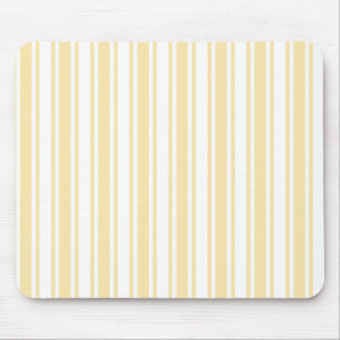 Blassgelbe und weiße Streifen mit Süßigkeiten Mousepad