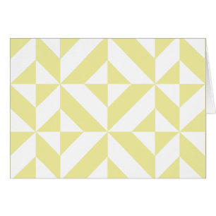 Blassgelbes geometrisches Deko Cube-Muster