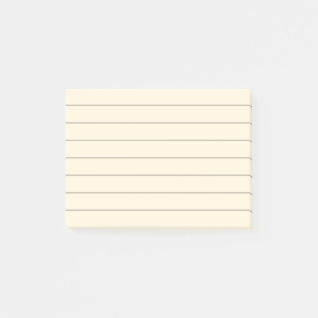 Blassgelbes Papier, ausgekleidet Post-it Klebezettel (Vorderseite)