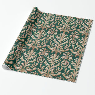 Blassgoldblütenwald Grüne Velvet Geschenkpapier