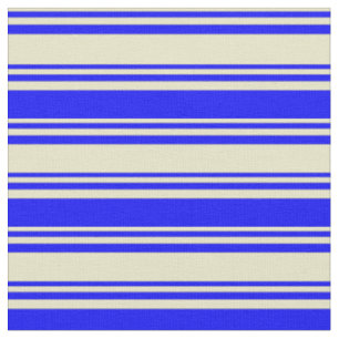 Blassgoldene und blaue Streifen Stoff