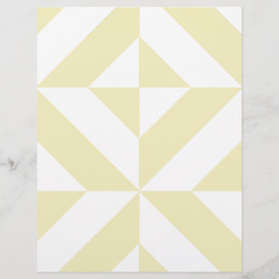 Blassgoldenes geometrisches Deko-Scrapbook