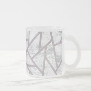 Blassgraues Mosaikmuster Mattglastasse