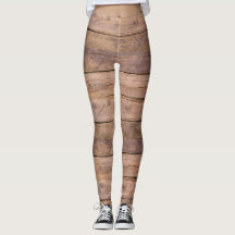 Blassgrün, Leggings aus Holzplatten