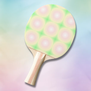 Blassgrüne Rose Weiße 3D-optische Verlaufsstruktur Tischtennis Schläger