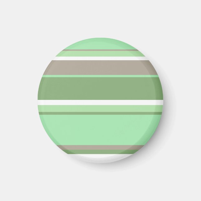 Blassgrüne Streifen Magnet (Vorne)