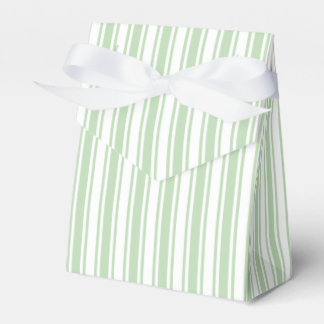 Blassgrüne und weiße Streifen aus Süßigkeiten Geschenkschachtel