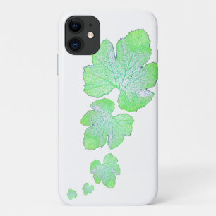 Blassgrüner Squash Leaf Texture iPhone 11 Fall Case-Mate iPhone Hülle
