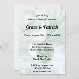 Blassgrüner Winterpinienwald Probe Einladung