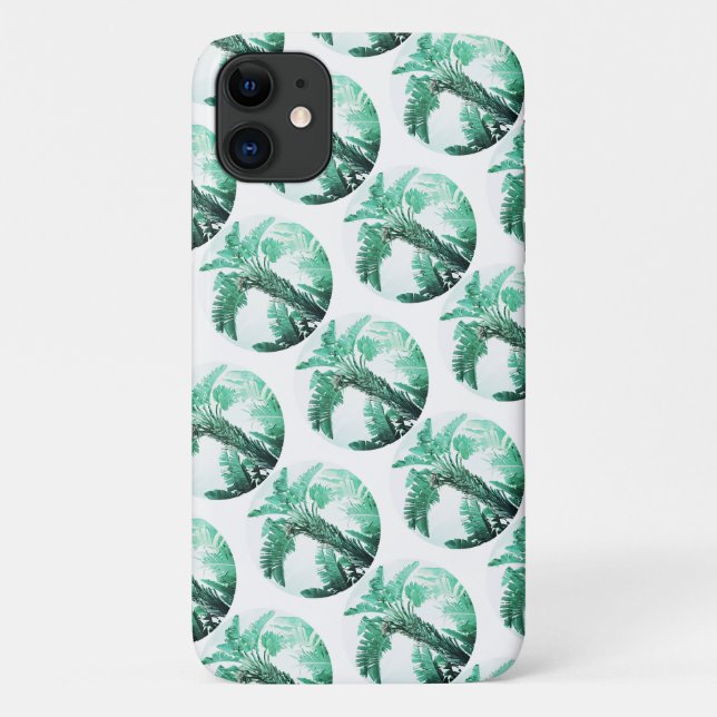Blassgrünes Bananenbaum Leaf iPhone 11 Fall Case-Mate iPhone Hülle (Rückseite)