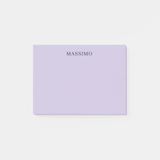 Blasslila Professionell Einzigartig Klassisch Eige Post-it Klebezettel (Vorderseite)