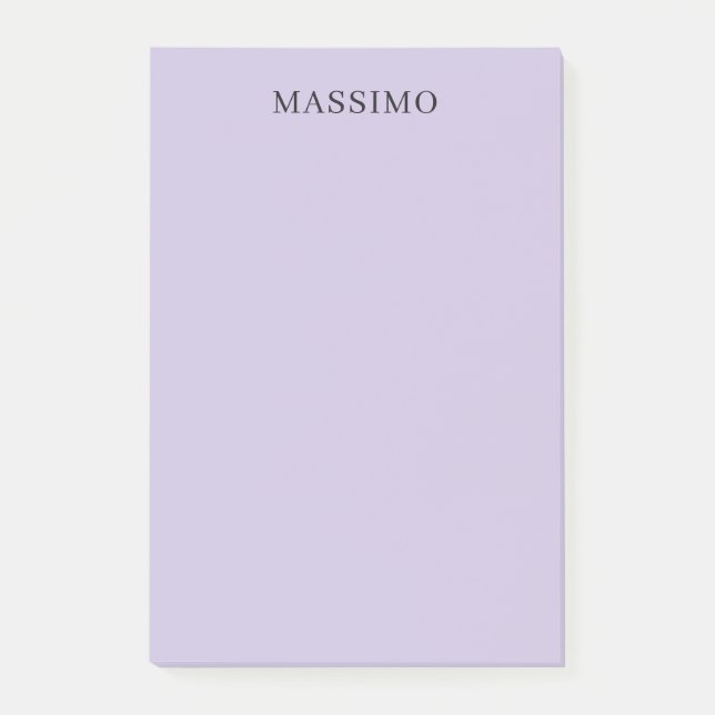 Blasslila Professionell Einzigartig Klassisch Eige Post-it Klebezettel (Vorderseite)