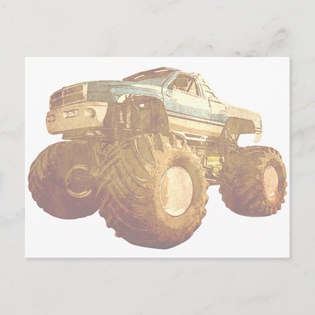 Blassmonster Truck Postkarte (Vorderseite)