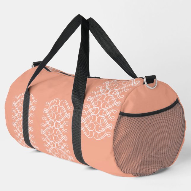 Blassorange groß duffle bag (Rechte Ecke)