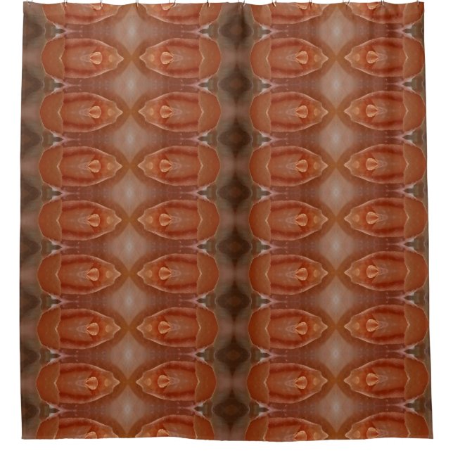Blasspeach Ikat 5 Duschvorhang (Vorderseite)