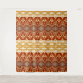 Blasspeachy Ikat 9 Wandteppich