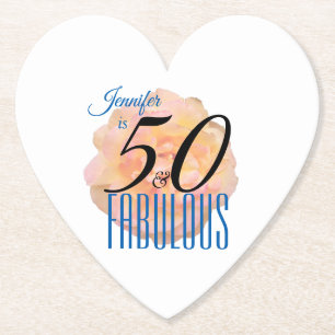 Blasspfirsichfarbene Rose 50 und fabelhafter Gebur Untersetzer