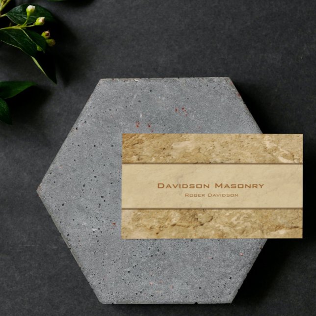 Blassrobuste Visitenkarte (Pale Stone Business Card)