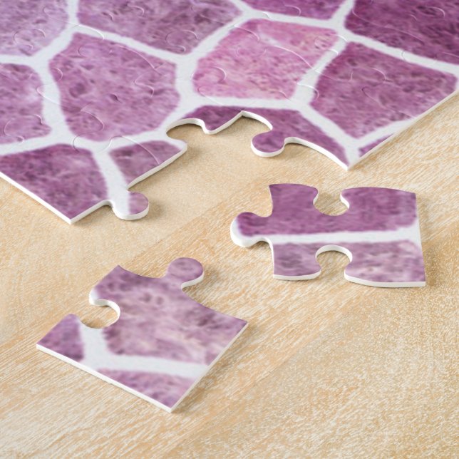 Blassrosa Cobbled Patchwork Terrazo Muster (Seite)