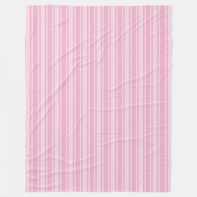 Blassrosa Creme Fleecedecke (Vorderseite)