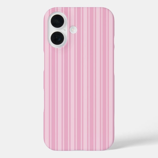 Blassrosa Creme iPhone 16 Hülle (Rückseite)
