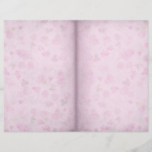 Blassrosa Floral Shabby Scrapbook Paper