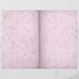 Blassrosa Floral Shabby Scrapbook Paper