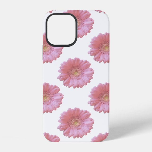 Blassrosa Gerbera iPhone Hülle (Rückseite)