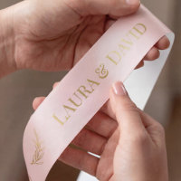 Blassrosa Gold Personalisierte Hochzeitsgeschenk R