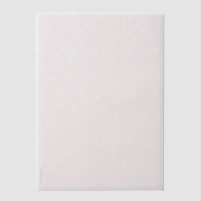 Blassrosa handillustrierte weiße Rosengarten-Spitz (Vorderseite)