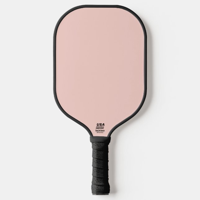 Blassrosa massive Einzelfarbe  Pickleball Schläger (Vorderseite)