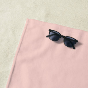 Blassrosa massive Farbe Strandtuch