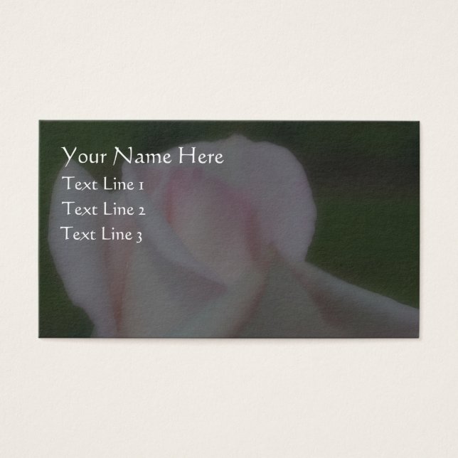 Blassrosa Rose Blume Business Card (Vorderseite)
