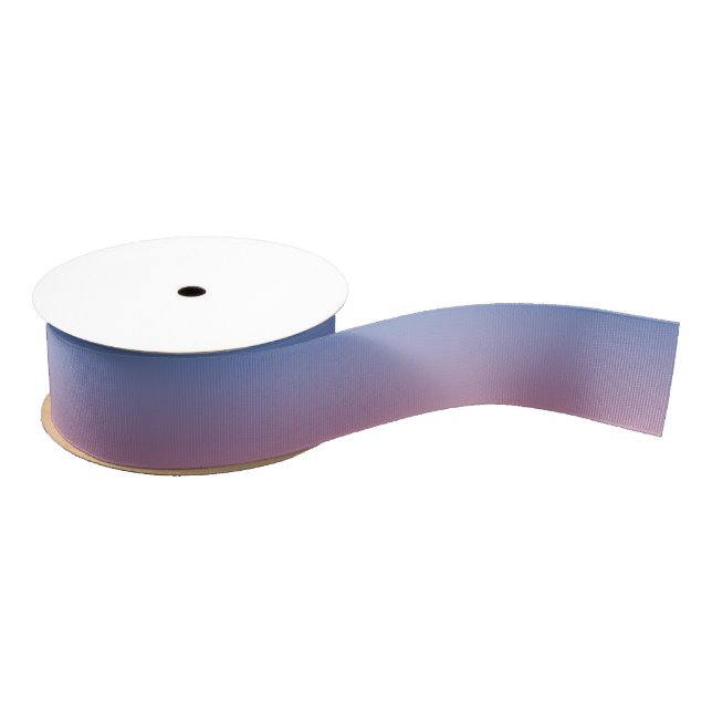 Blassrosa und blaue Gradientenombre Ripsband (Spule)