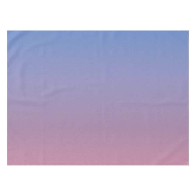 Blassrosa und blaue Gradientenombre Tischdecke (Vorderseite (Horizontal))