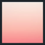 Blassrosa und pfirsichfarbener Verlauf Fotodruck<br><div class="desc">Die Farben sind blassrosa und pfirsichfarben.</div>