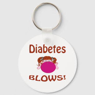 Blässt Diabetes-Schlüsselanhänger Schlüsselanhänger