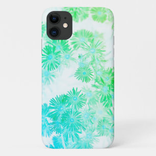 Blasstürkise Pastel Wild Blume iPhone 11 Fall Case-Mate iPhone Hülle