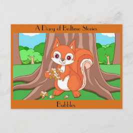 Bläst das hilfreiche Eichhörnchen Postkarte
